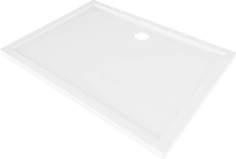 Mexen Flow base de duche retangular slim 100 x 75 cm, branco brilhante - 46R107510