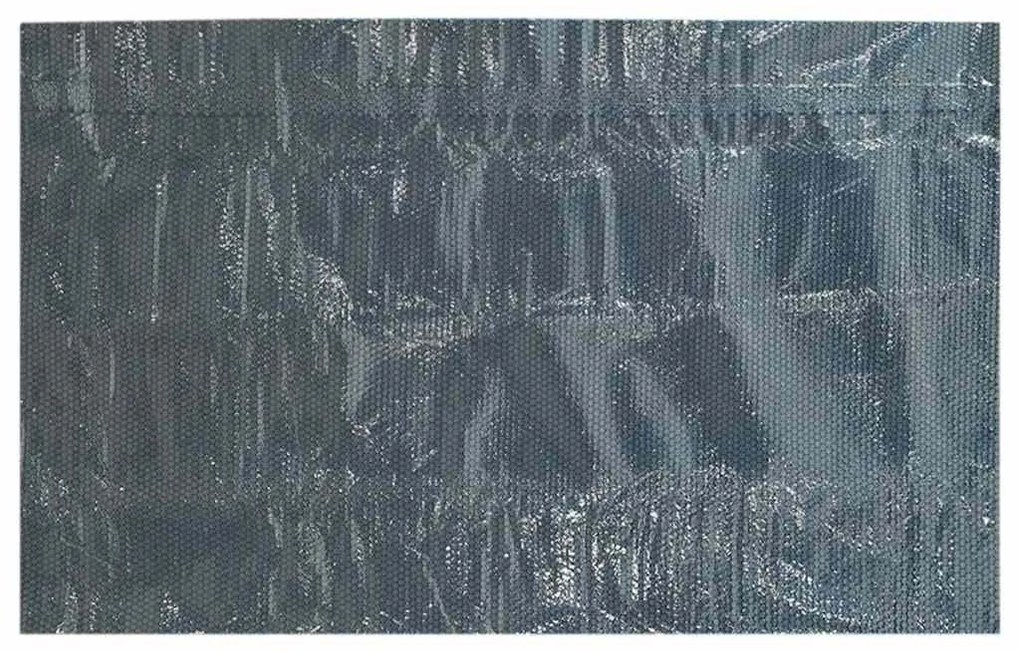 Película p/ piscina PE solar flutuante 732x366 cm preto e azul