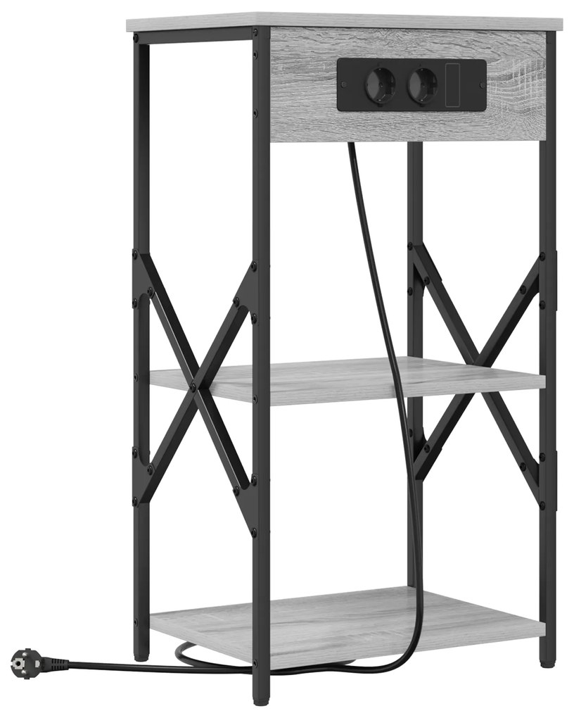 Armários de Canto 2 pcs Sonoma cinzento 41 x 31 x 76 cm