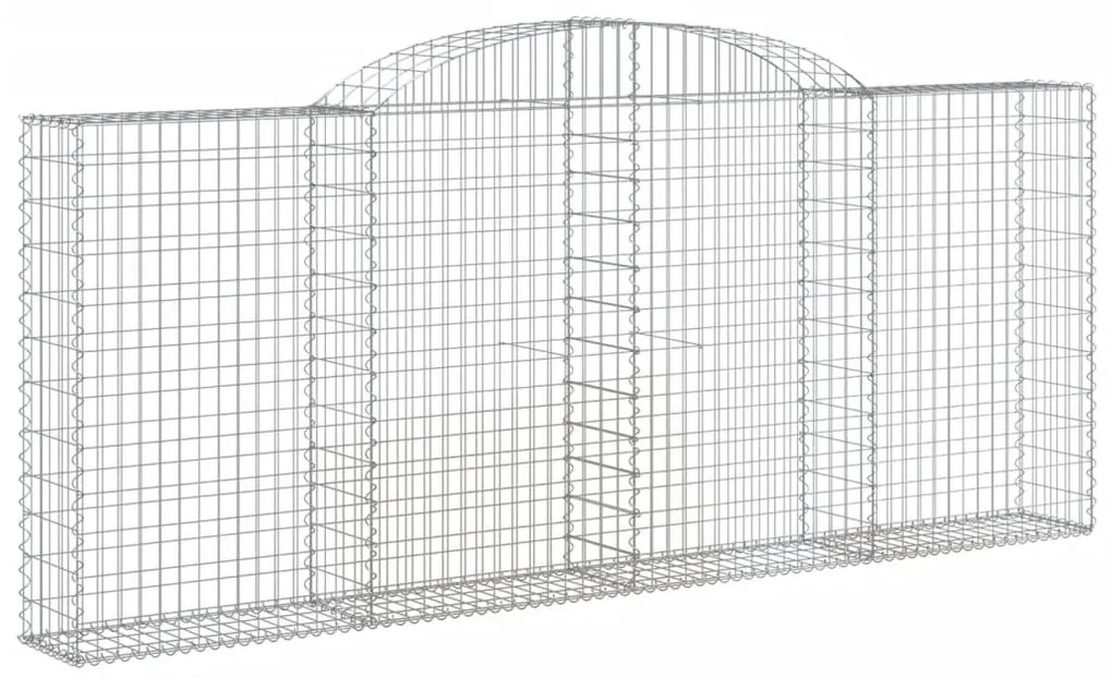 Cestos gabião arqueados 5pcs 300x30x120/140cm ferro galvanizado