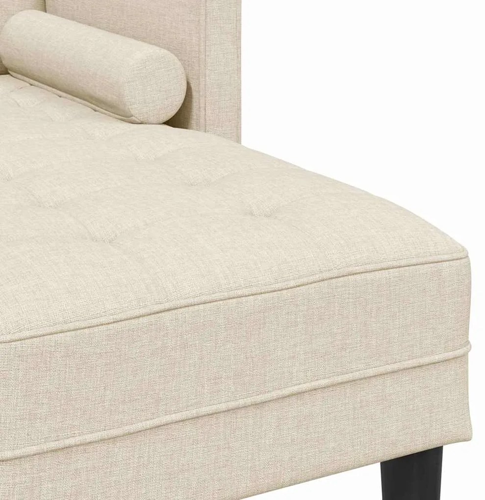 Sofá L-shaped de 3 lugares em Linho 160 cm
