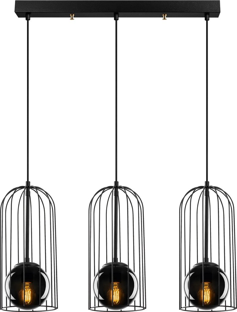 Candeeiro Suspenso Tweety – Preto – 67 x 15 cm