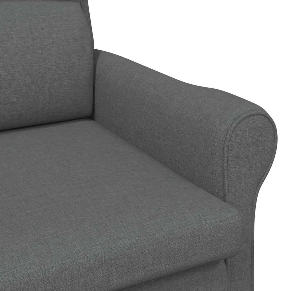 Poltrona Cinza Escuro 52 cm Tecido