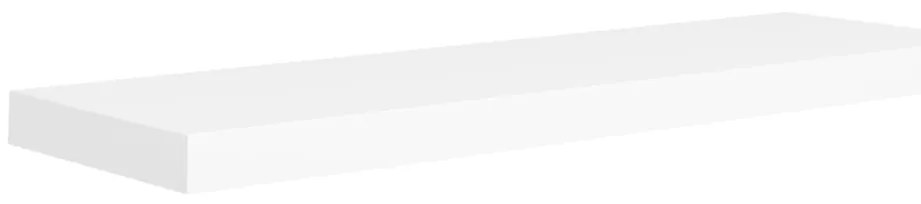 Prateleiras parede suspensas 4 pcs 80x23,5x3,8cm MDF branco