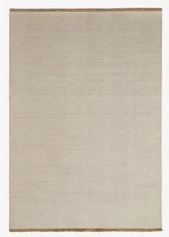 Tapete Retangular Em Lã E Algodão Quiteria Castanho Trigo & 200 X 300 Cm - Sklum