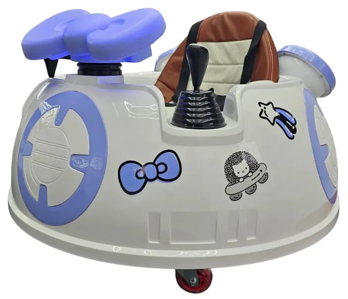 Carrinho Choques elétrico para crianças Hello Kitty 6V branco