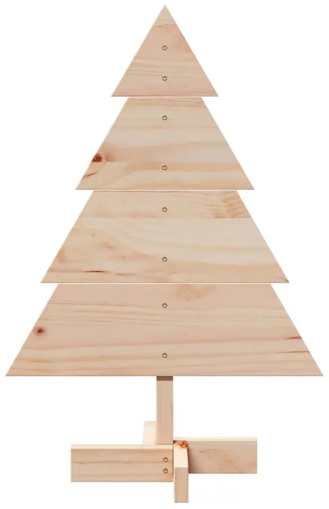 Árvore de Natal em madeira decorativa 70 cm madeira maciça