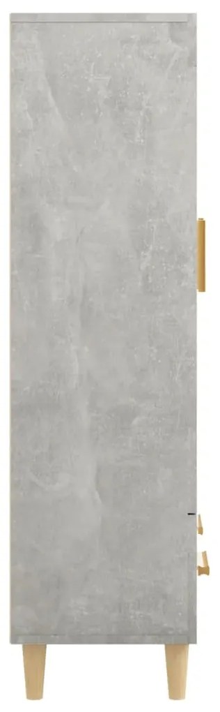 Armário alto 70x31x115 cm madeira processada cinza cimento