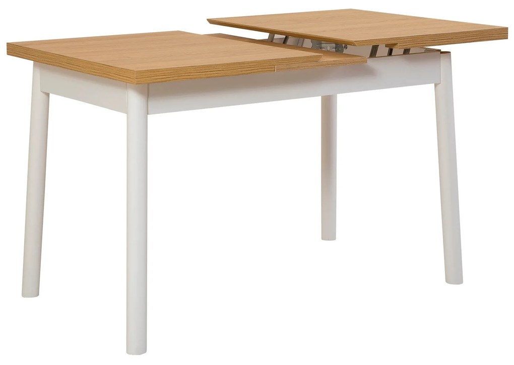 Conjunto de Mesa de Jantar Extensível e Cadeiras Oliver – Branco – Mes