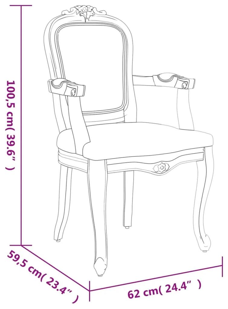 Cadeiras de jantar 2pcs 62x59,5x100,5 cm tecido cinzento-escuro