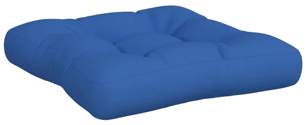 Almofadões para móveis de paletes 3 pcs tecido azul real