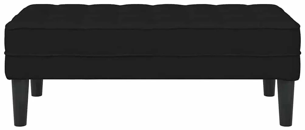 Banco vidaXL Preto 113x57x39 cm Tecido