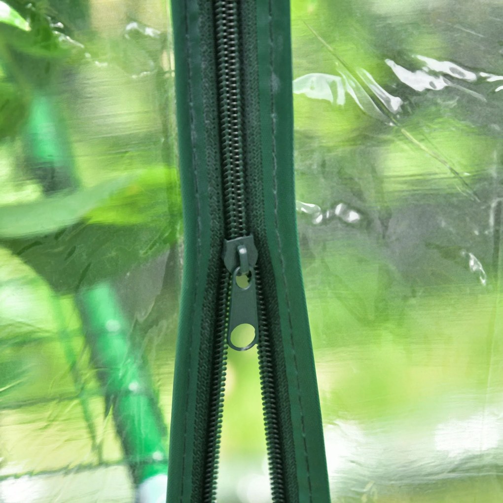 Estufa Transparente de Jardim Estufa de Plantas de 3 Níveis com Pratel