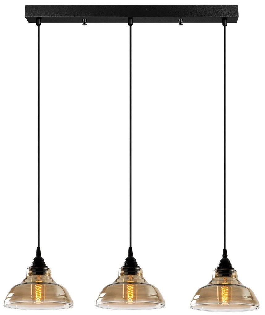 Chandelier Dilberay – Preto – 72 x 72 cm