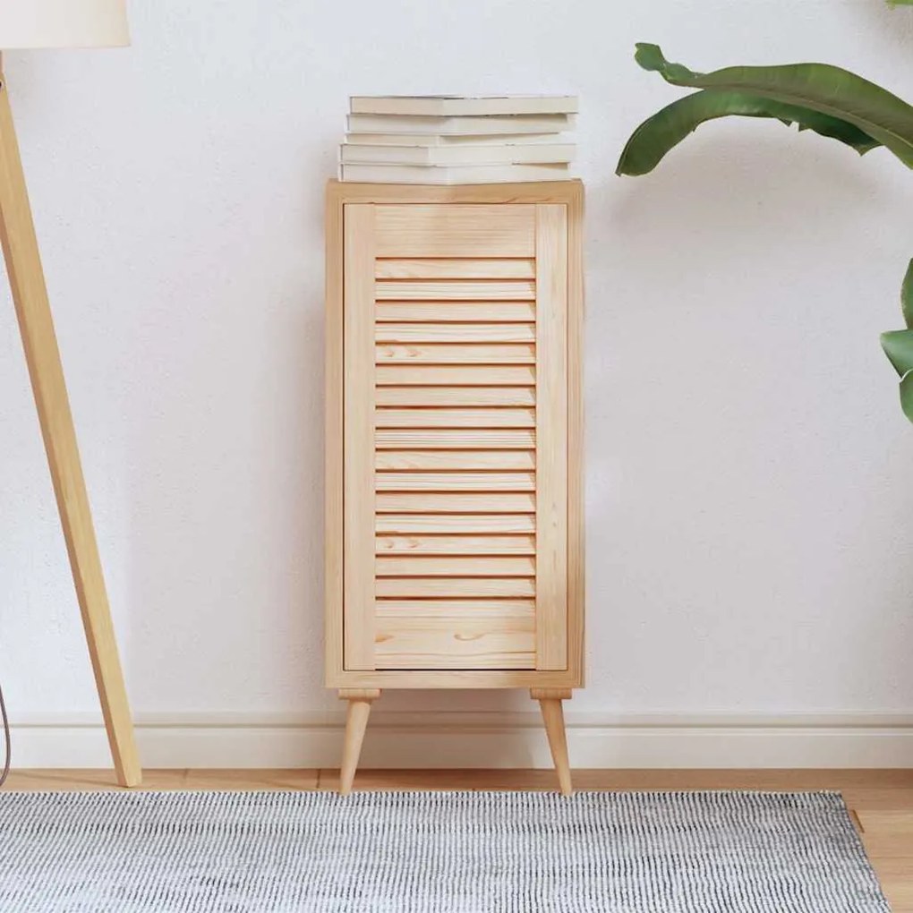 vidaXL Porta de armário com design de persiana pinho maciço