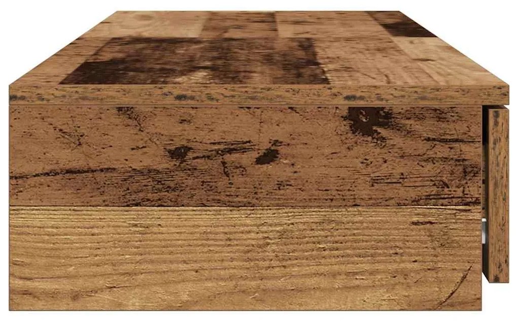 gavetas de cama vidaXL madeira antiga 120x36,5x16,5 cm madeira engenhe