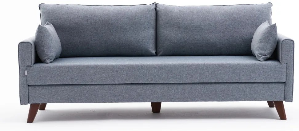 Sofá-Cama de 3 Lugares Bella – Azul – 208x85x81 cm