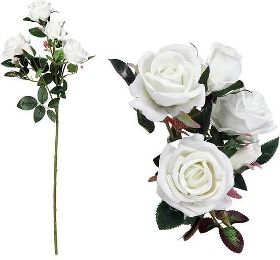 Ramo de 5 Rosas 113021 Branco (60 Cm)