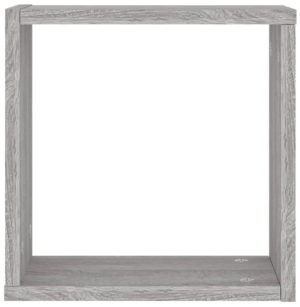 Prateleiras de parede forma de cubo 6 pcs 30x15x30 cm
