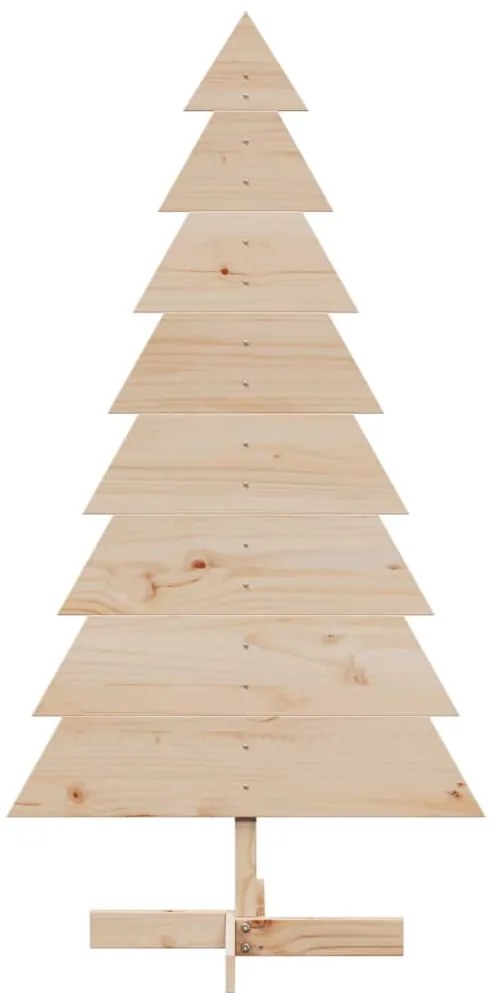 Árvore de Natal decorativa 150 cm madeira de pinho maciça