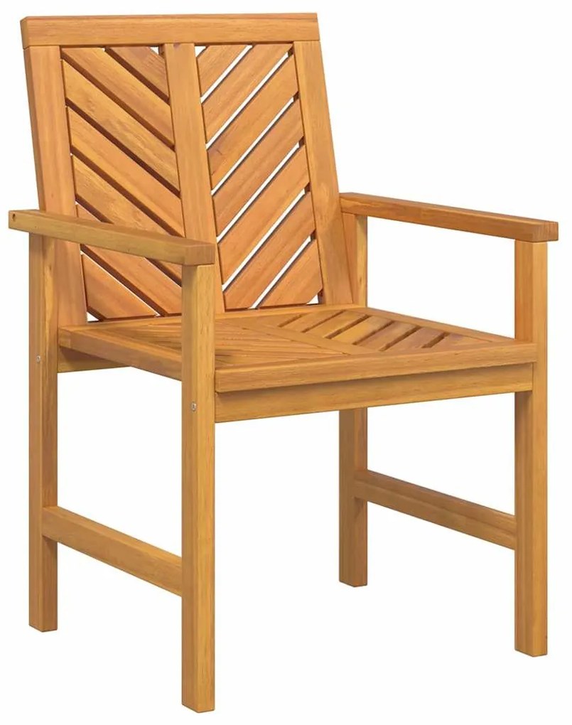 Conjunto de Lounge para Jardim de 4 Peças de Madeira Sólida de Acácia