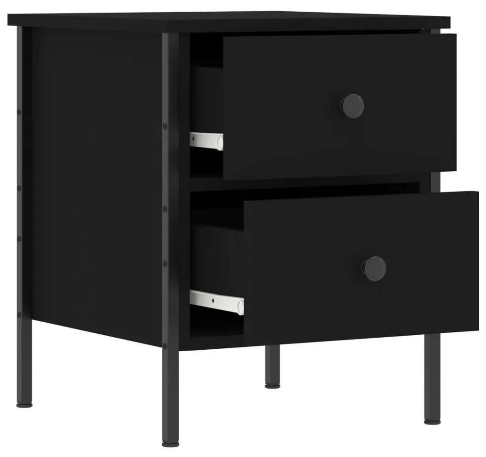 Mesa de cabeceira 40x42x50 cm derivados de madeira preto