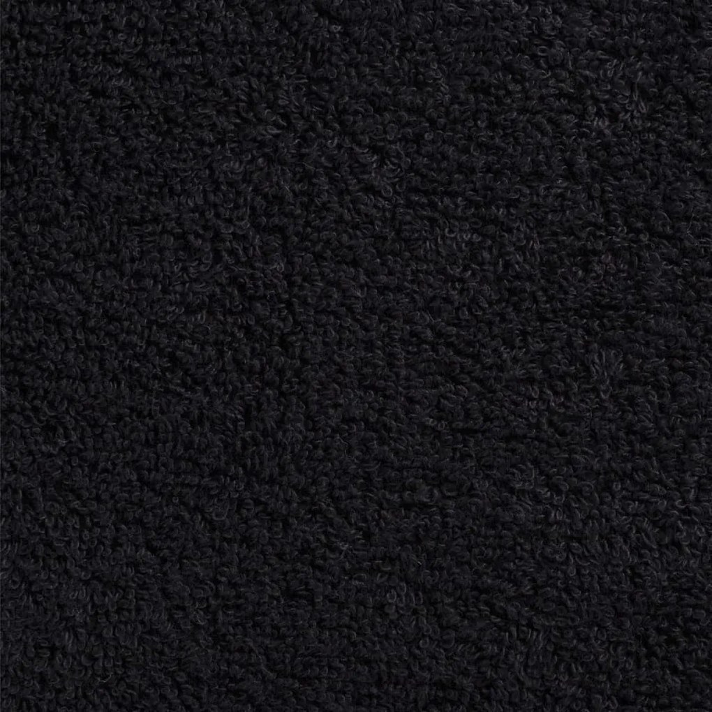 12pcs Conjunto toalhas banho premium SOLUND 600 gsm preto