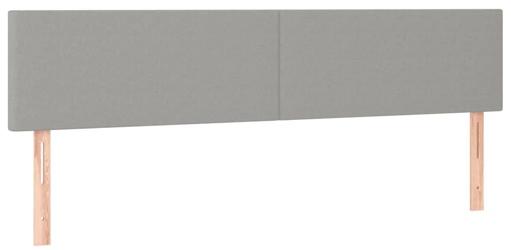 Cama boxspring com colchão 120x190 cm tecido cinzento-claro