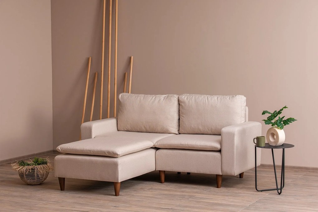 Sofá de Canto Lungo – Creme – 180 cm