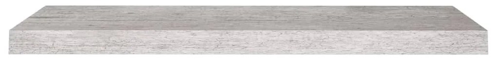 Prateleira de parede 80x23,5x3,8 cm MDF cinzento-cimento
