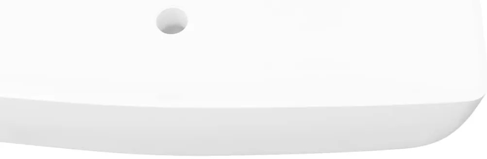 Cuvete Cerâmica de luxo Retangular Branca 71 x 39 cm