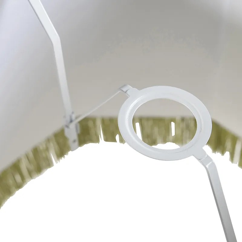 Abajur de seda verde 45 cm - Granny