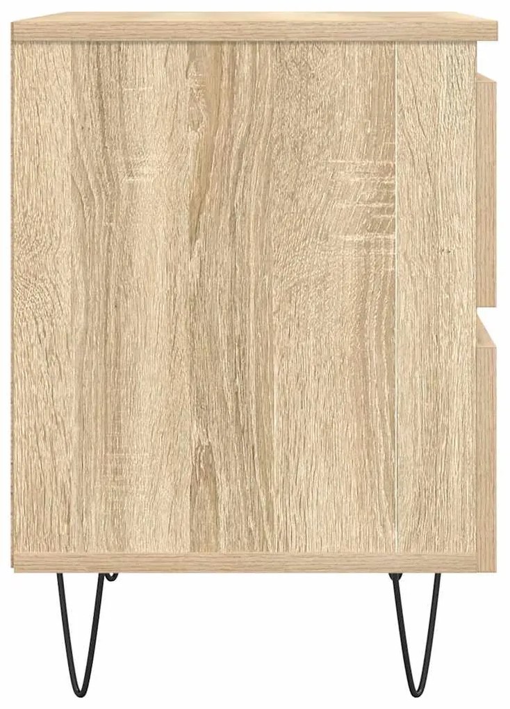 Mesa de cabeceira 40x35x50 cm derivados madeira carvalho sonoma