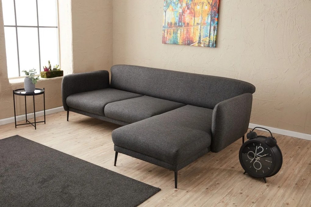 Sofá-Cama de Canto Venus – Antracite – 265x80x163 cm