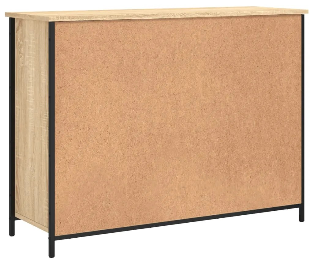 Aparador 100x35x75 cm derivados de madeira cor carvalho sonoma