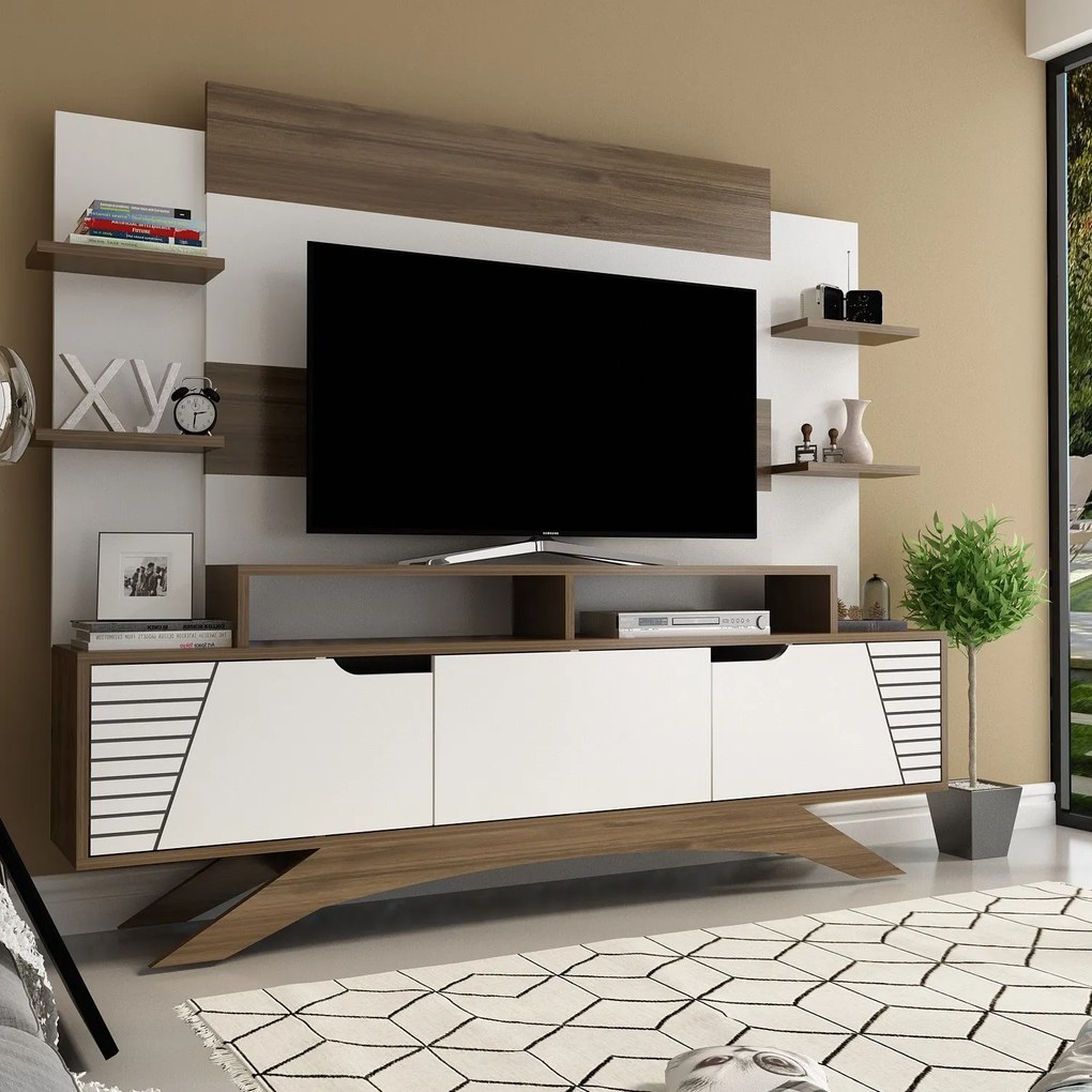 Unidade TV Deparo – Nogueira – 180 cm x 148,6 cm x 29,5 cm