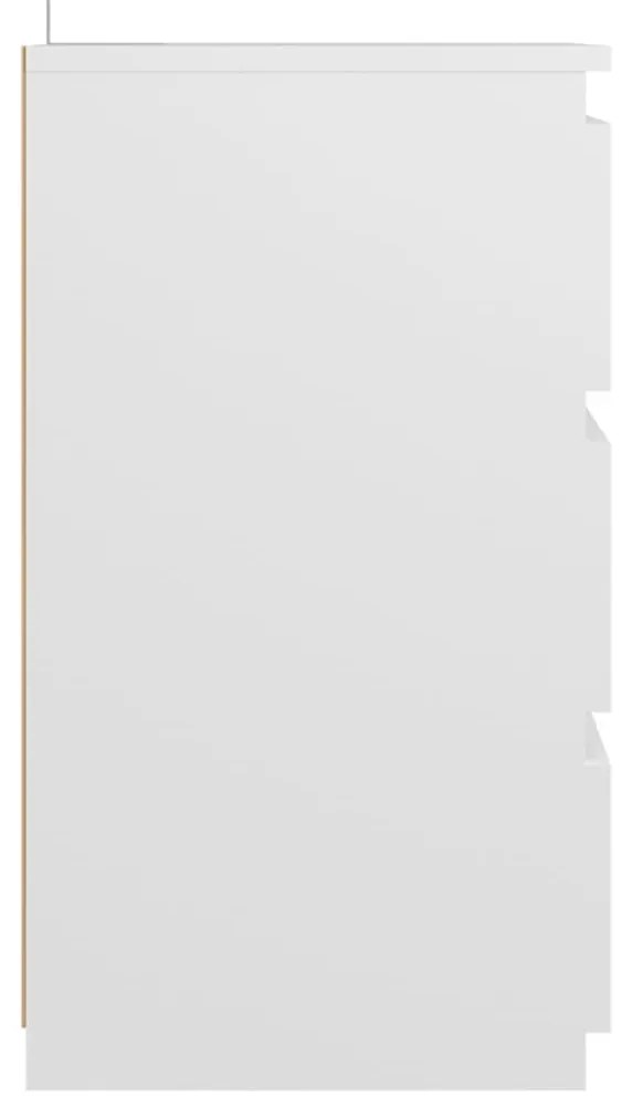 Mesas de cabeceira 2 pcs 40x35x62,5 cm derivados madeira branco