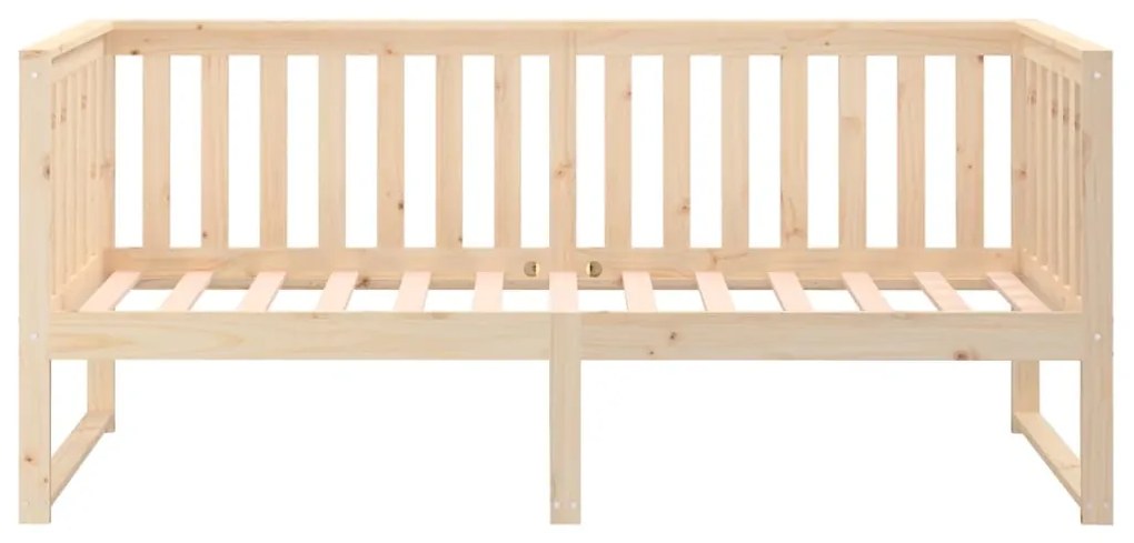 Espreguiçadeira sem colchão 75x190 cm pinho de madeira maciça