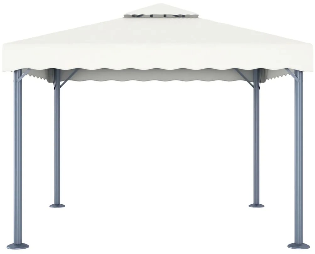 Gazebo 300x300 cm alumínio creme