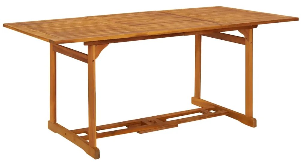 315945 vidaXL Mesa de jantar p/ jardim 180x90x75 cm madeira de acácia maciça