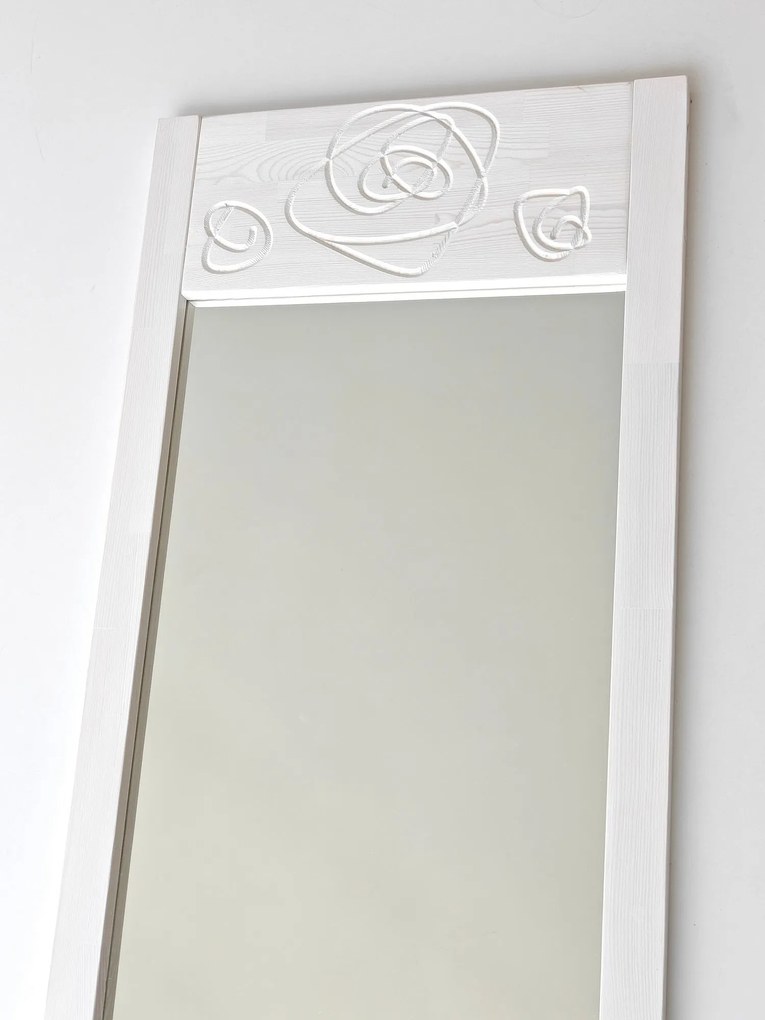 Espelho Cheval Roses – Branco – 55x155x2 cm