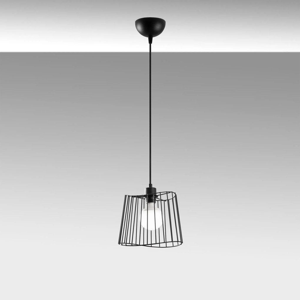 Chandelier Byisoo – Preto – 25 x 25 cm
