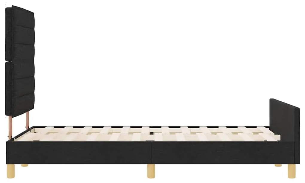 Cama vidaXL Preta 120x200 cm em Tecido