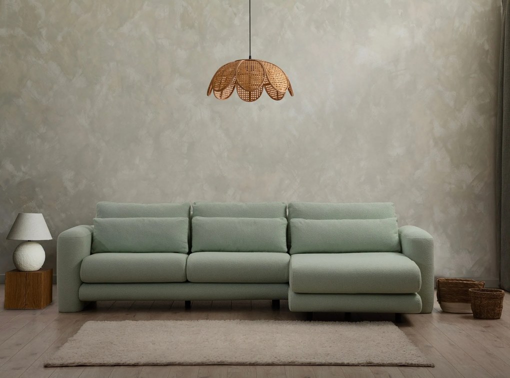 Sofá de Canto Lily – Verde – 290 x 165 cm
