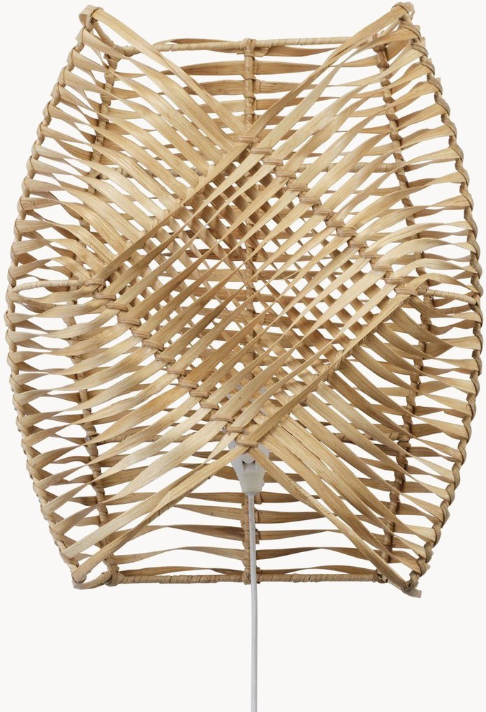 Candeeiro de parede em vime artesanal Zyla