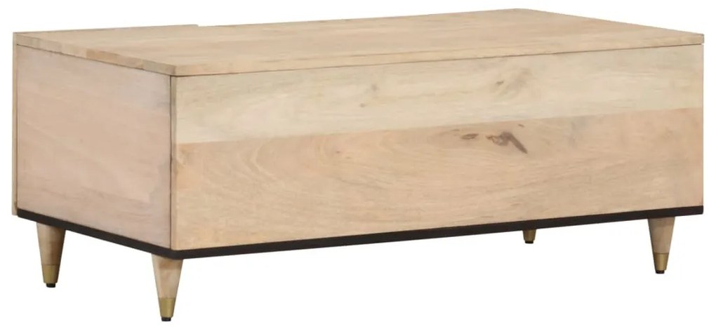 Mesa de centro 100x54x40 cm madeira de mangueira maciça