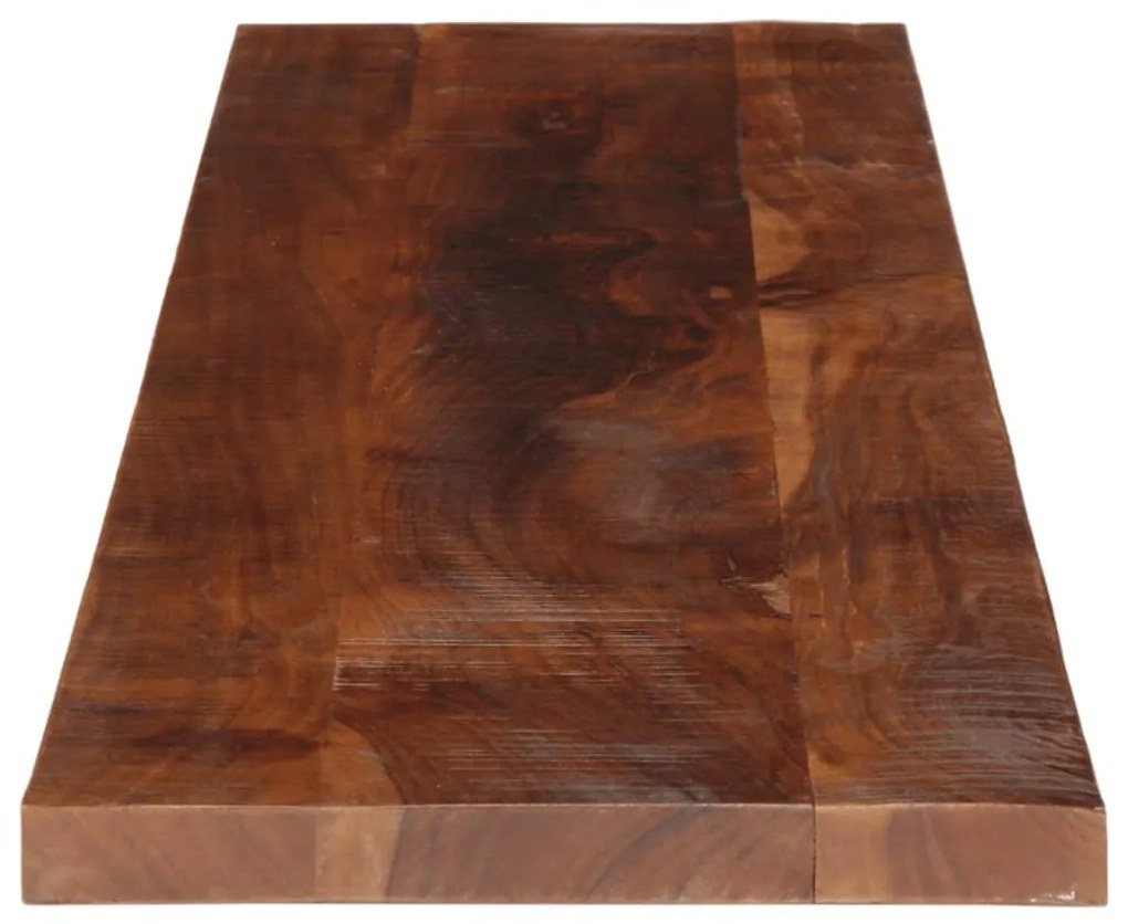 Tampo de mesa retangular 180x20x2,5cm madeira recuperada maciça