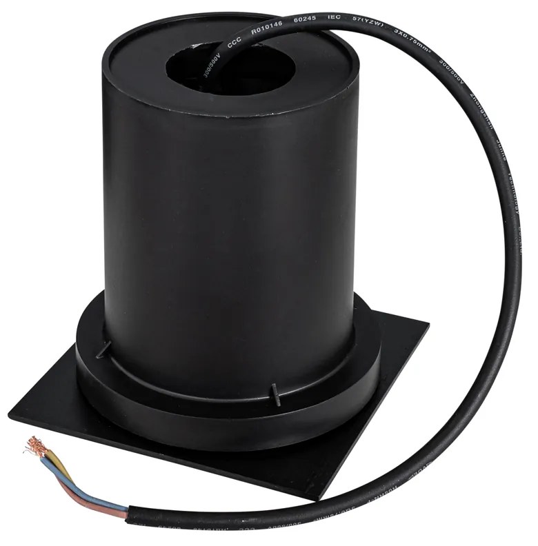 Projetores de exterior para o chão preto quadrado ajustável IP65 - Delux Moderno