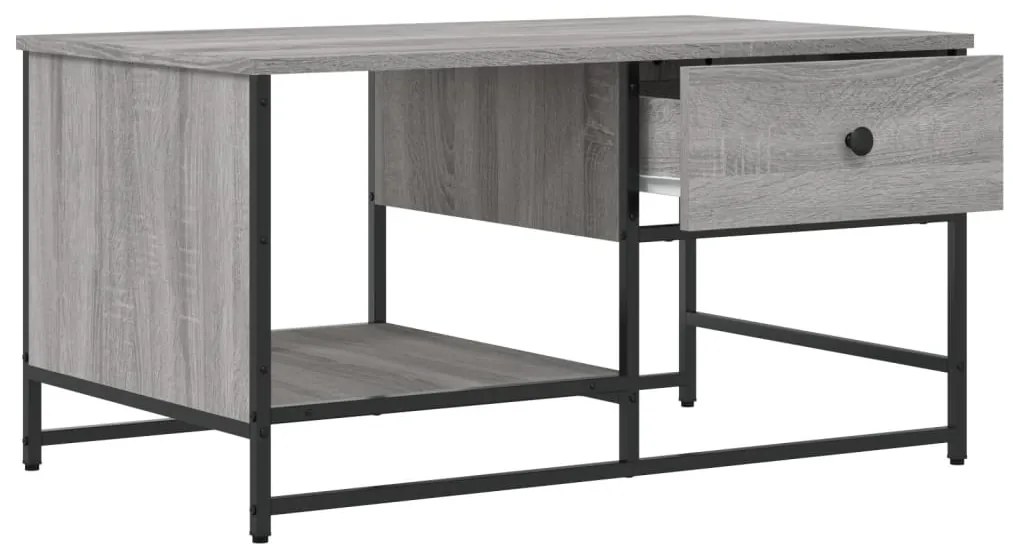 Mesa de centro 85,5x51x45 cm derivados de madeira cinza sonoma