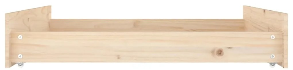 Gavetas de cama 2 pcs madeira de pinho maciça